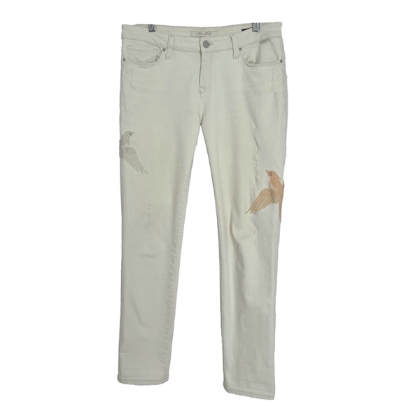 Boyfriend Jeans with Embroidery - Picture 1 of 12